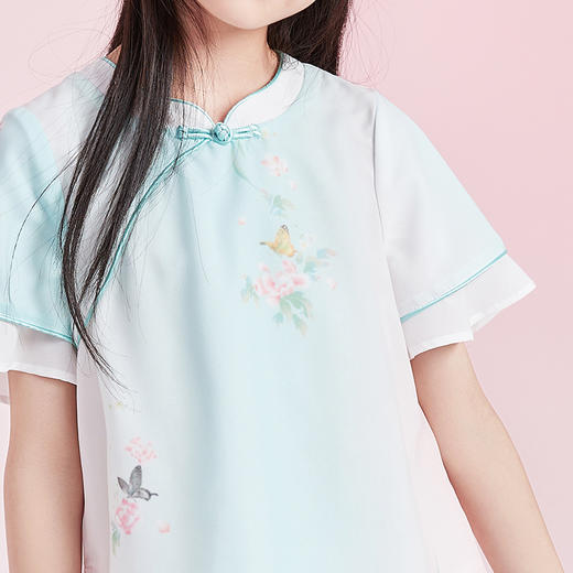 笛莎Deesha 女童套装2024年新中式套装 商品图3
