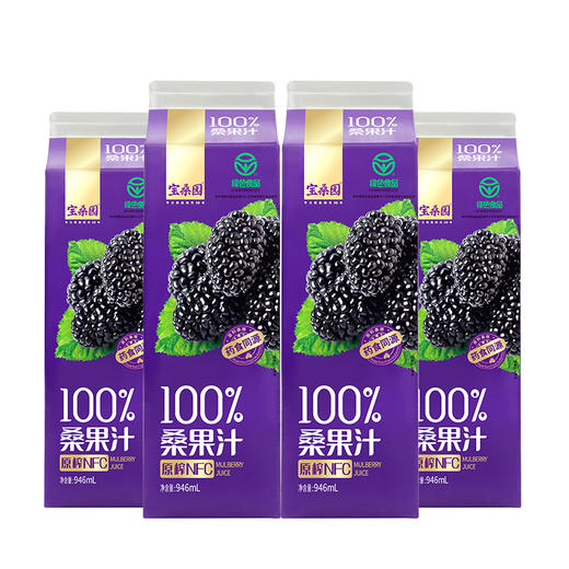 宝桑园 100%桑葚汁  946ml*4盒/箱 商品图0