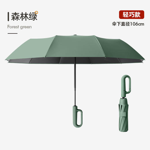 【便携环扣】晴雨两用伞UPF50+ 自动便携折叠伞户外防晒伞双人反向自动伞 40℃晒不黑 商品图7