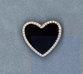 CROCS卡骆驰 配饰 智必星 金边黑色爱心