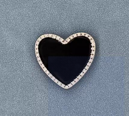 CROCS卡骆驰 配饰 智必星 金边黑色爱心 商品图0