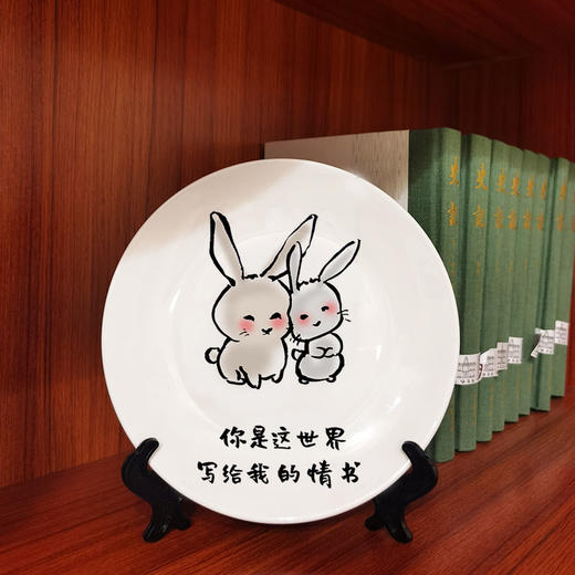 小林漫画  装饰画 摆盘 漫画国画   客厅玄关装饰摆件 商品图4