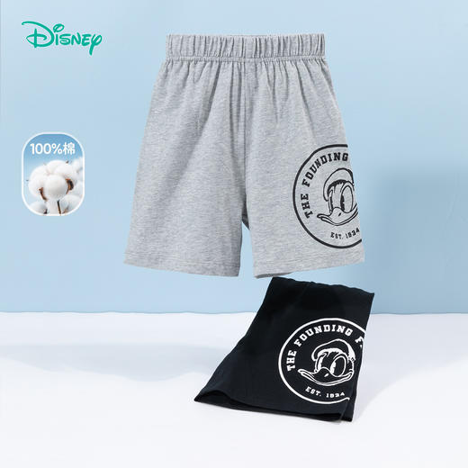 迪士尼【唐老鸭IP】短裤男童2024夏季薄款休闲纯棉透气儿童五分裤ZD2DK008 商品图1