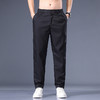 【竹纤维】【新款DYG】大依优型大码松紧腰休闲裤直筒长裤男舒适弹力休闲简约百搭加肥加大男装夏季薄款 商品缩略图1