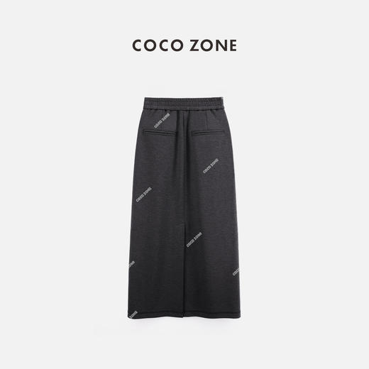 COCO ZONE2024复古松紧腰百搭半身裙显瘦气质A字裙24C10299 商品图1