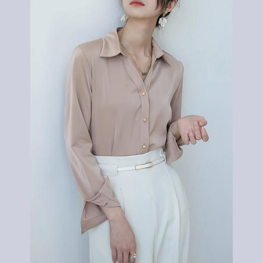 裁缝学苑AQ261翻领长袖衬衫纸样女装衬衣新款法式上衣版型 商品图3