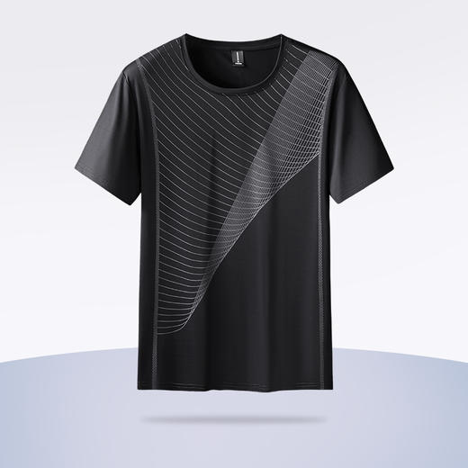 【冰丝速干】【新款DK】大依优型大码圆领短袖T恤夏季加肥加大肥佬休闲宽松透气上衣男士半袖夏装 商品图1