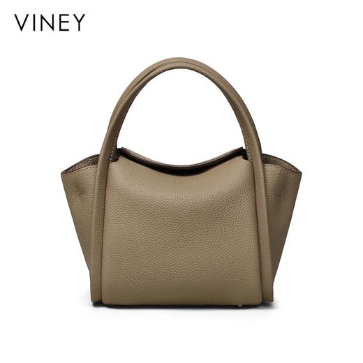 小托特包 | VINEY含牛皮斜挎菜篮子水桶轻奢大容量手提小包V90627 商品图12