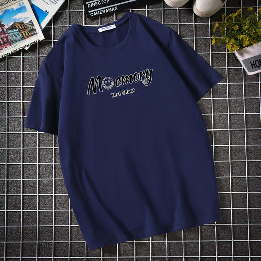 【纯棉】【新款DAL】大码夏季短袖T恤潮款圆领印花多色加肥加大男士打底上衣半袖 商品图0