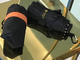 优品堂【雨雾】五折伸缩手柄加大抗风纯色男女共用防晒防紫外线手机伞