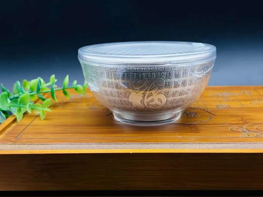 百福银碗银筷子银勺子 银餐具三件套  200克999银 图案随机 瑕疵 商品图6