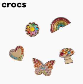 CROCS卡骆驰 配饰 智必星 彩虹假日五件套