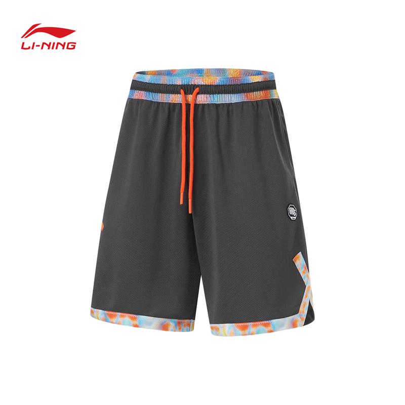 李宁反伍BADFIVE男子排湿速干凉爽比赛裤AAPU111