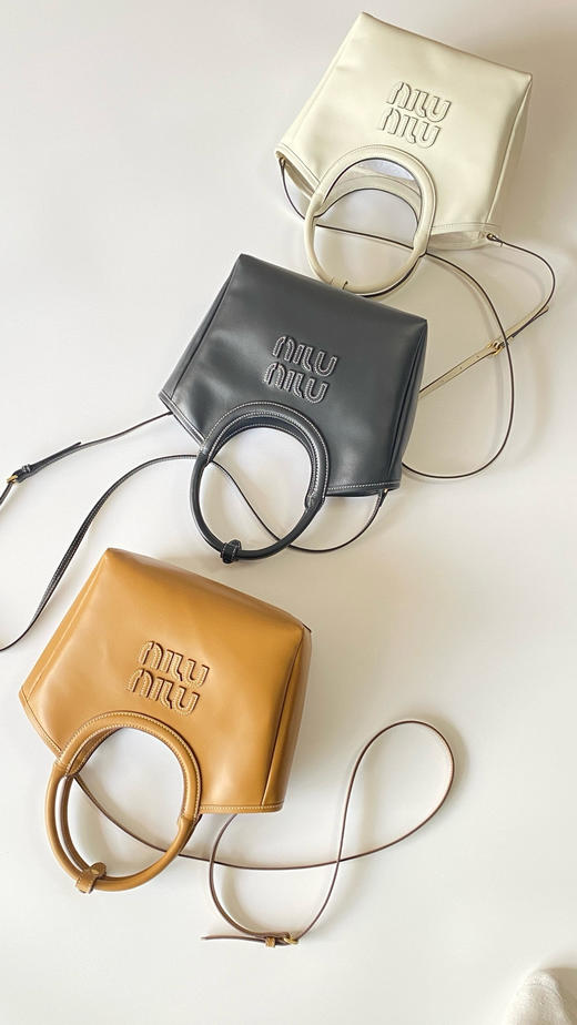 43-5原版皮 miu小号tote 商品图2