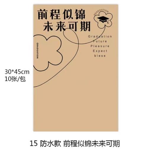 毕业季网红纸（防水） 商品图1