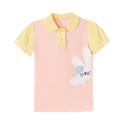 笛莎Deesha 女童连衣裙2024年新款POLO领连衣裙 商品图4