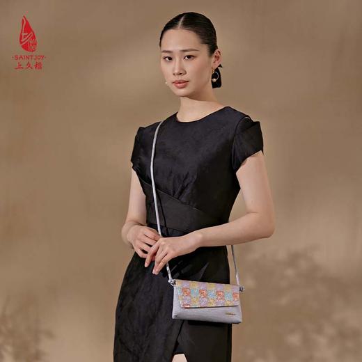 SAINTJOY/上久楷 女式手拿包 斜背包   方方纹 BWS23B2005-1 商品图5
