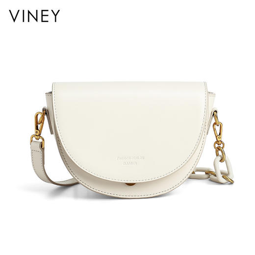 马鞍包 | VINEY含牛皮2024新款高级感小众轻奢通勤百搭斜挎包可单肩5839 商品图9