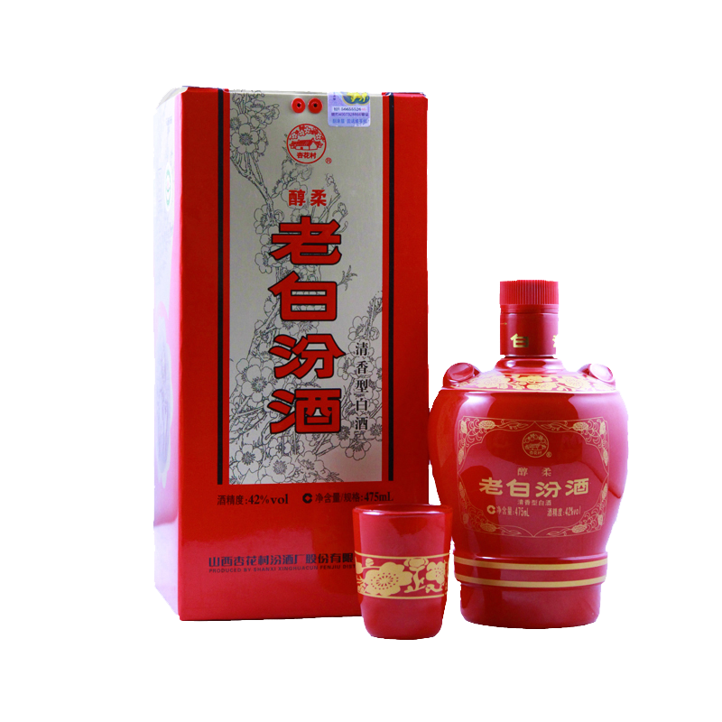 【整箱6瓶】0.475L-42 度老白汾酒-醇柔
