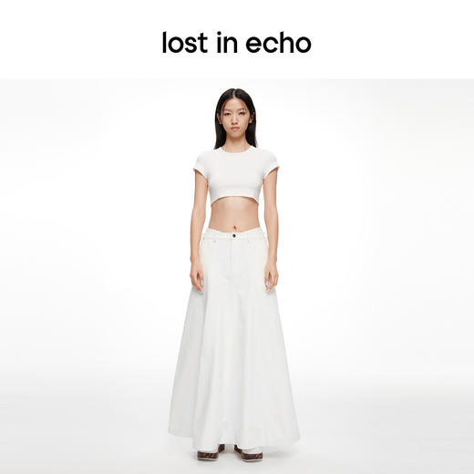 lost in echo2024春夏新品设计师品牌分体两件套独特风格T恤上衣 商品图4