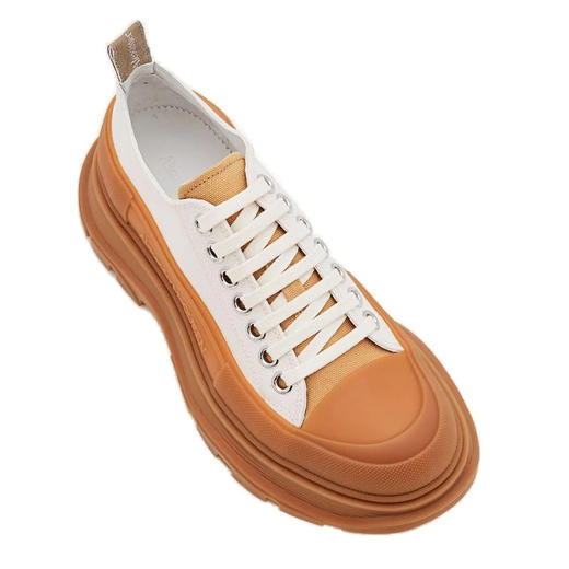 ALEXANDER MCQUEEN 亚历山大.麦昆 女士字母徽标休闲运动鞋 白色 697072 W4W69 8739 商品图1