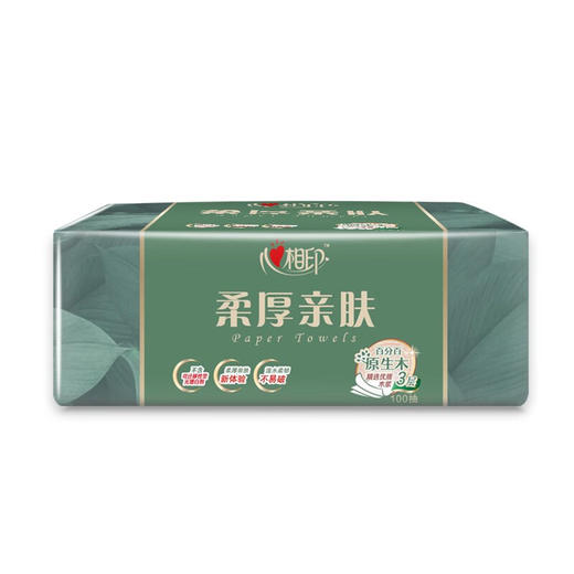 心相印DT100（箱装）柔厚亲肤三层100抽18包塑装纸面 商品图3