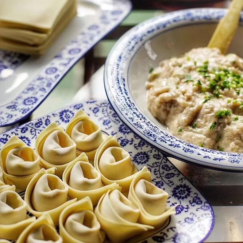 【代餐精选】纯手工刀鱼馄饨馅 江阴特色 刀鱼比例高达80%⁣ 皮 ⁤馅分离 纯手工制作   现做现发 需自己回家包制