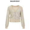 MAXRIENY复古针织衫秋季长袖开衫毛衣外套(货号:MC8330170081JA0) 商品缩略图4