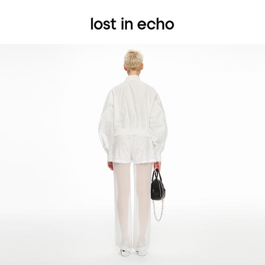 lost in echo2024春夏新品设计师品牌双层真丝透视长裤透气舒适 商品图4
