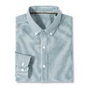 「质感有型！数色可选」春季牛津纺长袖衬衫 男士纯棉休闲衬衣外套男英伦条纹灰白色寸衫潮上衣 商品缩略图3