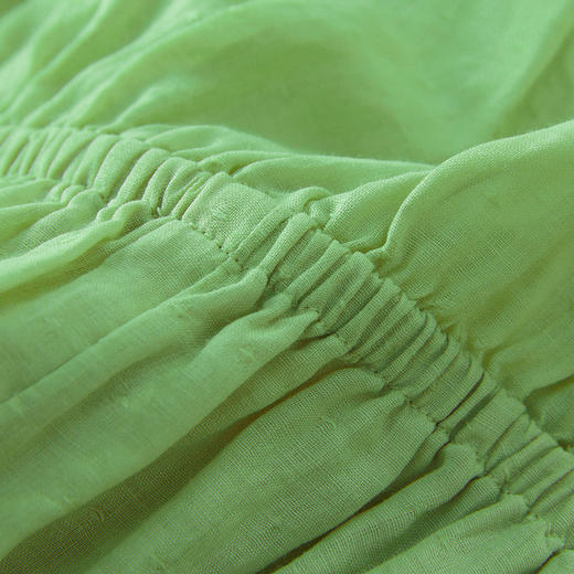 谜底连衣裙短袖女2024夏季新品通勤风设计感收腰中长裙242ML0705 商品图3