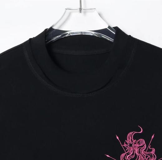 T86011夏季新款潮流镶钻星辰印花T恤潮流百搭男女上衣时尚休闲T恤 商品图2