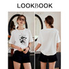 OLrain欧芮儿短袖T恤女夏季2024年新款简约宽松趣味百搭印花上衣 商品缩略图4