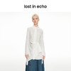 lost in echo2024春夏新品设计师品牌肌理感不对称设计长款衬衫 商品缩略图3