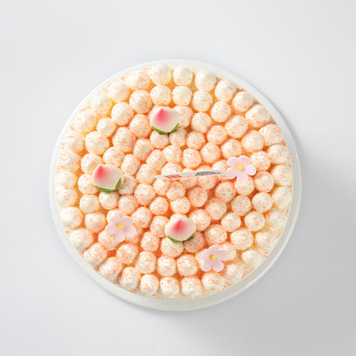 【雪山桃桃冰淇淋蛋糕】100%甄选伊利牧场生牛乳冰淇淋，白桃乌龙冰淇淋搭配超软蛋糕胚，白桃清甜乌龙回甘，奶香果香茶香藏不住（昆明+安宁幸福西饼蛋糕） 商品图1