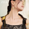 ZEGL新中式红玛瑙耳环女2024新款爆款天然石复古耳钉925银针耳饰 商品缩略图2