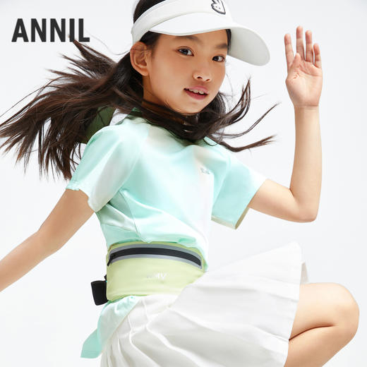 女童防晒系列速干圆领短袖T恤夏季新款安奈儿童装EG421121 商品图1