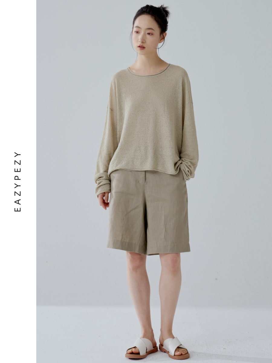 2024SS 亚麻百慕大短裤