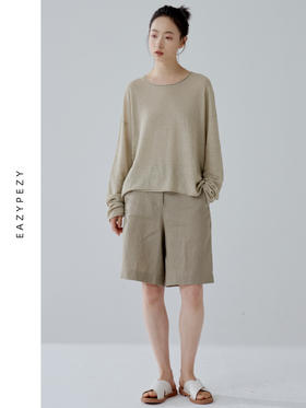 2024SS 亚麻百慕大短裤