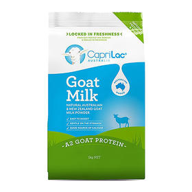 【保税】澳洲 Caprilac 佳倍营成人A2山羊奶粉高钙营养青少年学生中老年人1kg袋装 现货