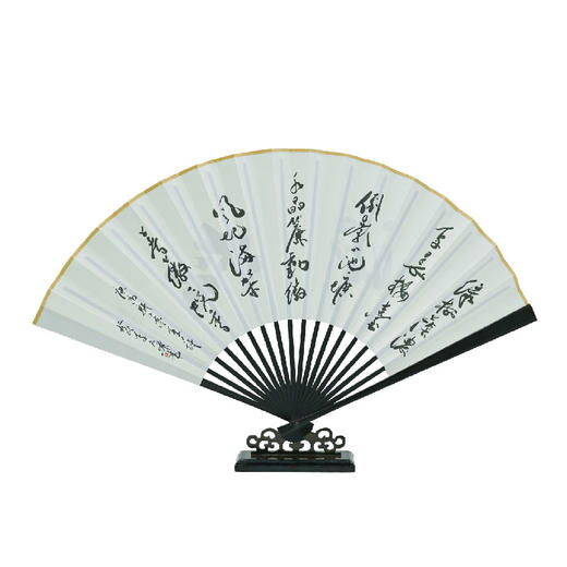 羽诗制造出品 扇韵古风石跃峰老师书法古风汉服旗袍折扇 商品图4