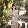文艺复古，新中式国风印花旗袍YG-2397 商品缩略图0