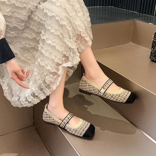 【优雅舒适】法式飞织王妃鞋 时尚个性 潮流百搭单鞋 鞋底防滑不磨脚 柔软轻盈舒适 修饰腿型 显腿长~可甜可酷、日常通勤都能轻松驾驭！ 商品图2