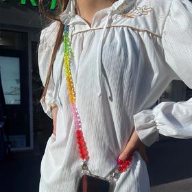 北京仓｜La môme bijou-RAINBOW-泡泡 彩虹 长款 手机链［法国设计师］