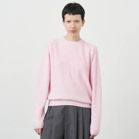 ATON COTTON SILK CREWNECK SWEATER 女装丝绵混纺针织套头毛衣