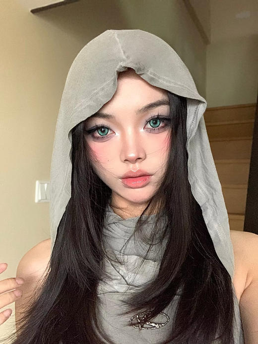 『日抛中直径』WOOLILENS-仿生人绿-14.2mm 【日抛 0-800度 无525/575 】 商品图6