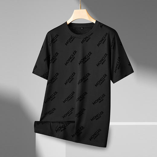 【丝光棉】【新款DPF】大依优型大码短袖T恤圆领加肥加大男装大号大码上衣男士休闲半袖夏季 商品图1