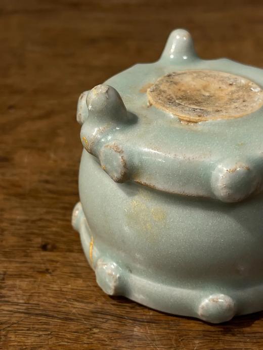 龙泉窑粉青釉鼓型三足炉，顺丰包邮 商品图14