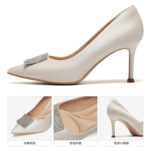 星期六冰糖钻扣优雅细高跟SSC1111550 商品图8