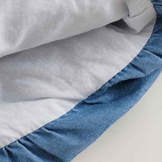 【马克珍妮 芦芙】女童纯棉花苞牛仔短裤儿童裤子夏装新款240723 商品图4